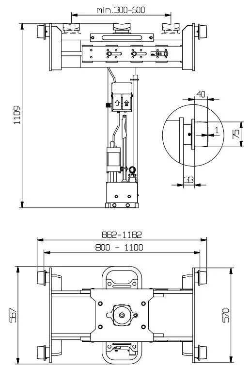 Размеры Blitz S15 Vario Flat