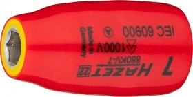 Hazet 880KV-7 3/8" Головка с защитной изоляцией Внешний шестигранный профиль. 7 мр