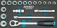 Набор торцевых головок в ложементе 1/2'' 1/3 Hazet 163-191/18