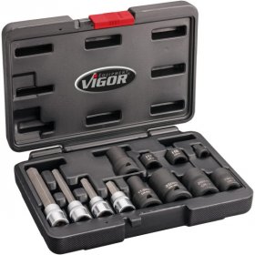 Vigor V7158 Набор для винтовых соединений тормозных суппортов, 12 штук