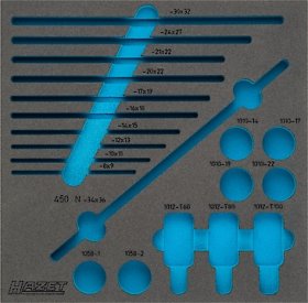 Hazet 163-211L Двухкомпонентный ложемент из мягкого пеноматериала