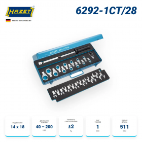 Набор динамометрических инструментов, модель 6292-1CT/28, Hazet