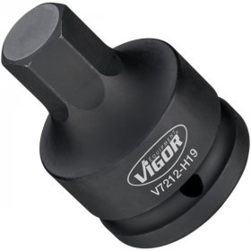 Vigor V7212-H19 Ударная отверточная головка, размер 19 мм