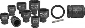 Hazet 900SZ6/11 1/2" 24 мм Внешний шестигранник Набор ударных головок · Внешний 12-гранный профиль