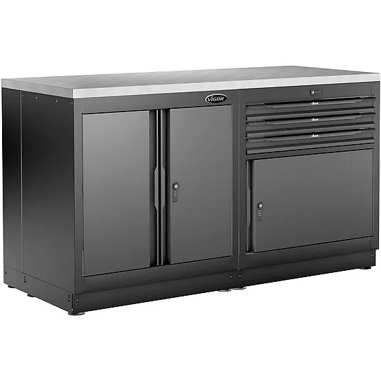 Vigor V6000-01725-XD Глубокая рабочая поверхность из нержавеющей стали, средняя