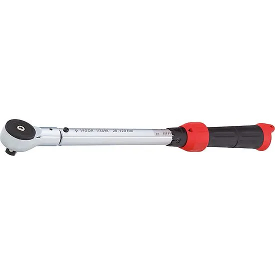 Vigor V3898 Динамометрический ключ 20-120 Нм, 1/2", точность 4%