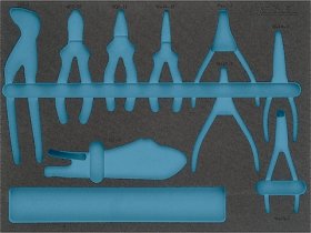 Hazet 163-370L Двухкомпонентный ложемент из мягкого пеноматериала