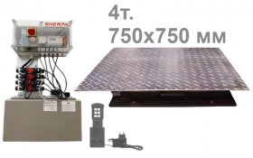 Sherpa AST- 4.3-Pit Люфт-детектор 4 т., пластина 750x750 мм