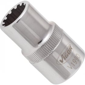 Vigor V1990 Мультипрофильная торцевая головка 1/2” SW 12 мм