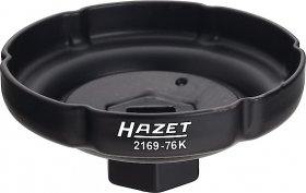 Hazet 2169-76K 1/2" Ключ для масляного фильтра Профиль с пазами 76 мм