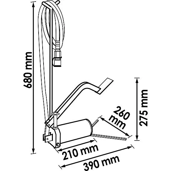 Vigor V2847 (Wallmek 1030) Гидравлический ножной насос, 3 штуки