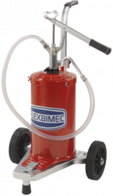 Ручной маслонасос на бочке 16л с тележкой (2 колеса) Flexbimec 5216