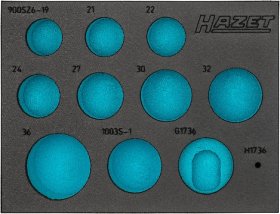 Hazet 163-588L Двухкомпонентный ложемент из мягкого пеноматериала