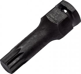 Hazet 990S-16LG 1/2" 24 мм Внешний шестигранник Ударная торцевая головка-бита Внутренний шлицевой пр