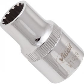 Vigor V1989 Мультипрофильная торцевая головка 1/2” SW 11 мм