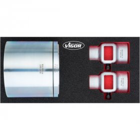 Vigor V4908 Набор обойм подшипника/ступицы с фиксатором ступичного подшипника, 4 штуки