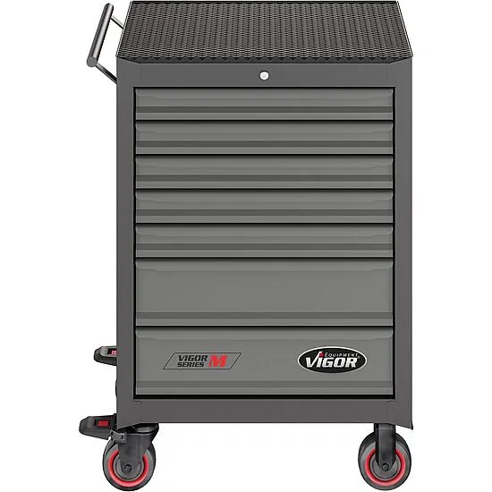 Vigor V2712N Тележка VIGOR 500N с набором инструмента 228 предметов (4 ложемента)