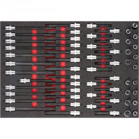Vigor V6810 Набор отверточных головок, размеры M5–M16, 58 штук