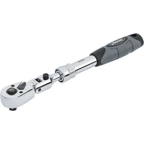 Vigor V6638N Телескопическая реверсивная трещотка с шарниром