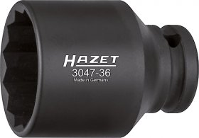 Hazet 3047-36 1/2" Ударная головка Внешний 12-гранный профиль 36 мм