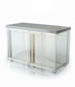 DEA AR-008X Столешница из нержавеющей стали для 2 модулей