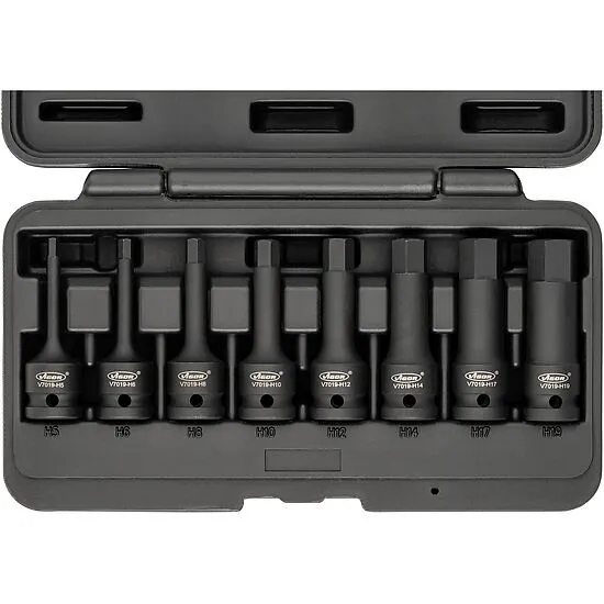 Vigor V7019 Набор ударных головок 1/2" с насадками (внутренний шестигранник 5-19 мм)