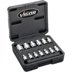 Vigor V7514/13 Набор 12-гранных головок, 13 штук