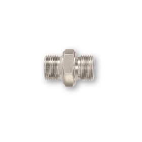 Адаптер нерж. сталь M-M 1/2"x3/8" BSP-NPT Flexbimec 9909N