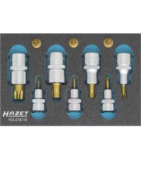 Набор головок Torx в ложементе 1/4" 3/8" 1/2" 1/9 Hazet 163-218/10