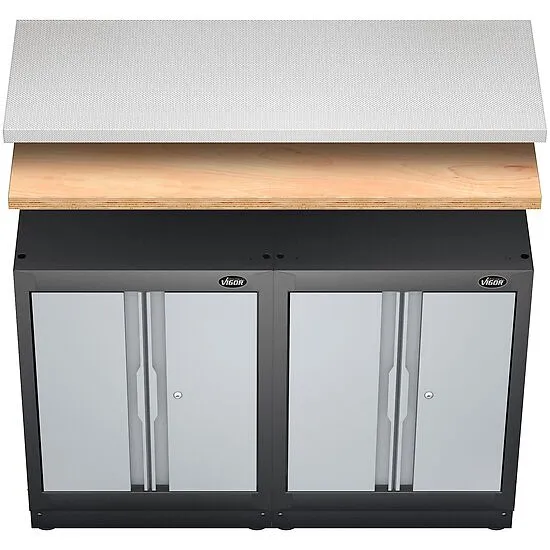 Vigor V6000-01357-X Рабочая поверхность из нержавеющей стали, средняя
