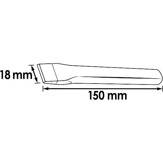 Vigor V1221 Плоское зубило 18 мм x 150 мм