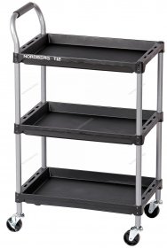 Тележка инструментальная, 3 пластиковые полки NORDBERG T12