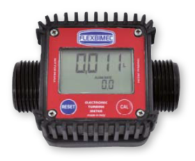 Цифровой турбинный счетчик ДТ/бензин, полиамид, 1" BSP, 5-120 л/мин Flexbimec 2823