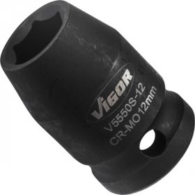 Vigor V5550S-12 Ударная головка, короткая, размер 12 мм