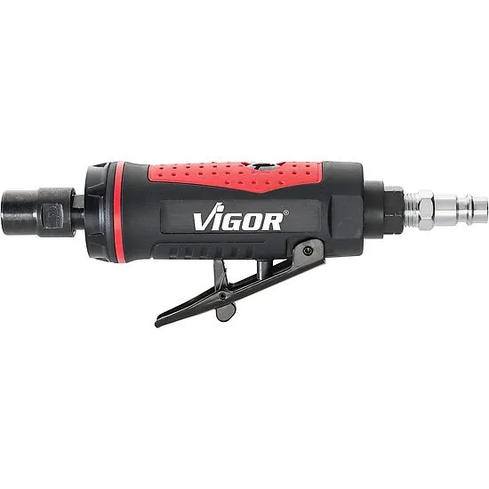 Vigor V6906 Пневматическая зачистная машинка с насадками в кейсе