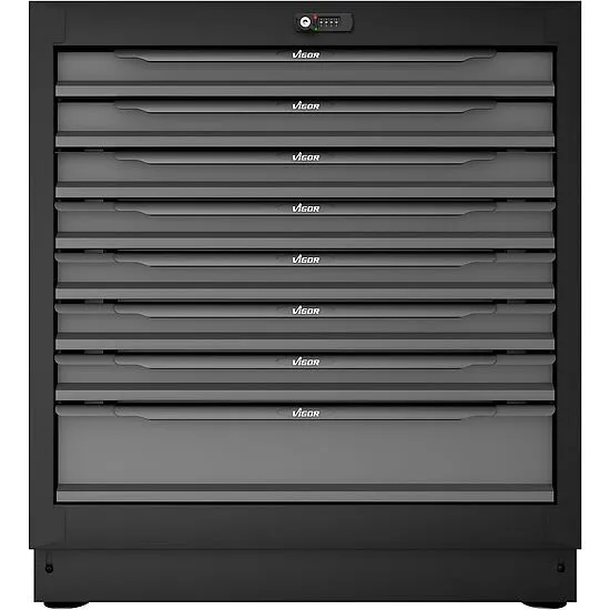 Vigor V6000-032XL Нижний шкаф с выдвижными ящиками, 8 ящиков, 861 мм
