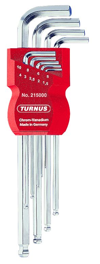 Kukko 215-000 Шестигранный ключ с шаровым наконечником в обойме TURNUS
