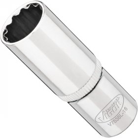 Vigor V7538L-16 Головка 12-гранная, длинная, размер 16 мм