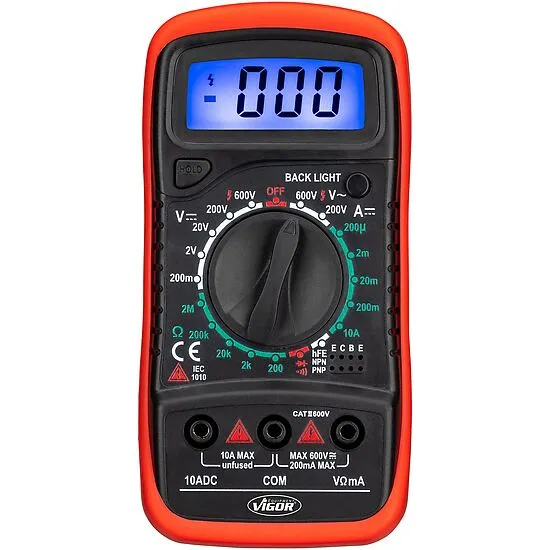 Vigor V4324 Цифровой мультиметр с подсветкой