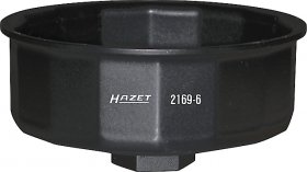 Hazet 2169-6 1/2" Ключ для масляного фильтра Внешний 16-гранный профиль. 86 мм