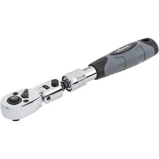 Vigor V6614N Телескопическая реверсивная трещотка с шарниром