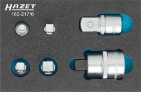 Набор переходников для головок в ложементе 1/9 Hazet 163-217/6