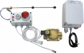Комплект остановки насоса при переполнении бака (отработка/антифриз), 1" BSP, с сиреной и блоком питания Flexbimec 8309