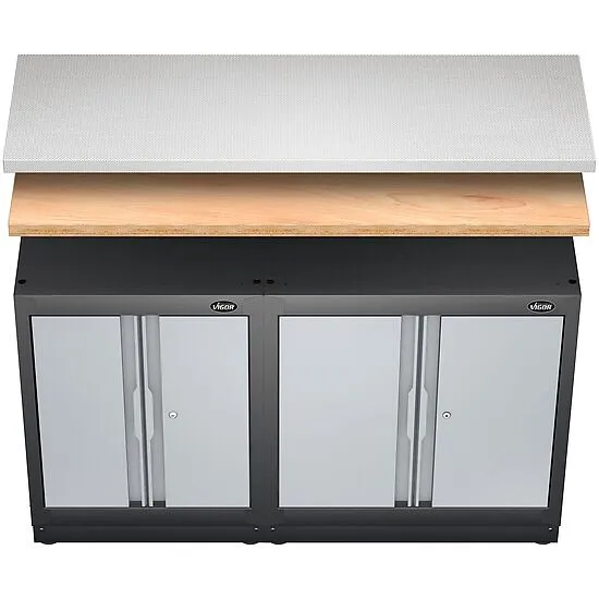 Vigor V6000-01541-X Комбинированная рабочая поверхность из нержавеющей стали, средняя