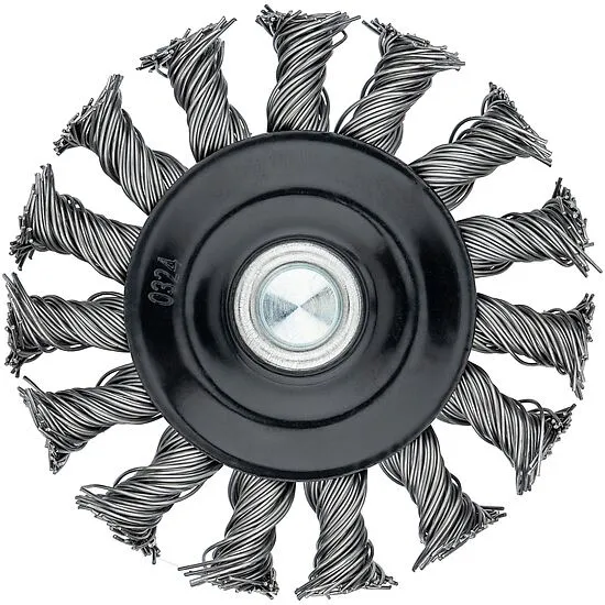 Vigor V6806 Дисковая щетка, витая проволока, 75 мм