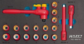Hazet 163-580/18 Набор головок с защитной изоляцией