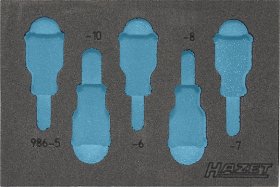 Hazet 163-215L Двухкомпонентный ложемент из мягкого пеноматериала