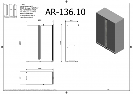 DEA AR-136.11 Двойной шкаф, серия 200