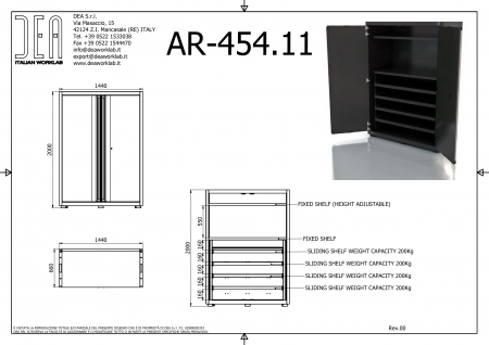 DEA AR-454.11 Модуль с двумя дверьми, серия 200