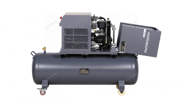 Компрессор винтовой, 5,5 кВт, 10 бар, 660 л/мин, ресивер 230 л, IP54 NORDBERG NCF7,5R
